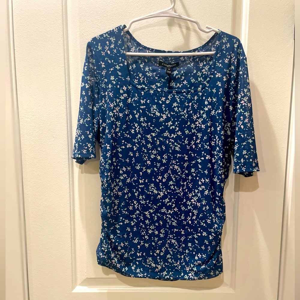 NEW…41 Hawthorn Floral Mesh Top
